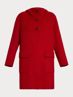 Marina Rinaldi Veste en double laine ROUGE New