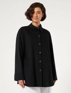 Marina Rinaldi Veste en drap de laine NOIR Hot