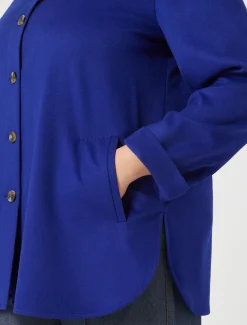 Marina Rinaldi Veste en drap de laine BLEUNUIT Sale