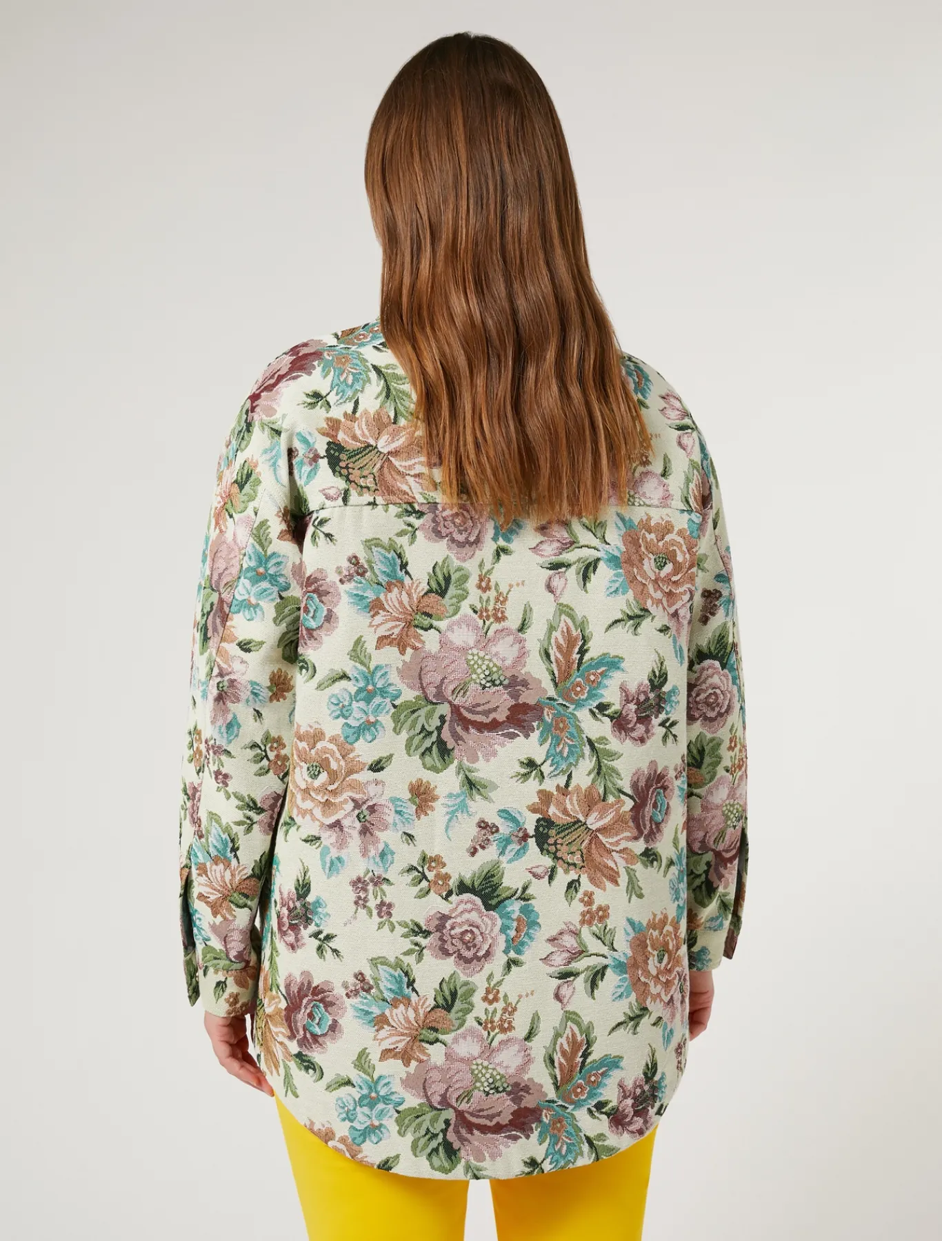 Marina Rinaldi Veste en jacquard à fleurs JAUNEPALE Fashion