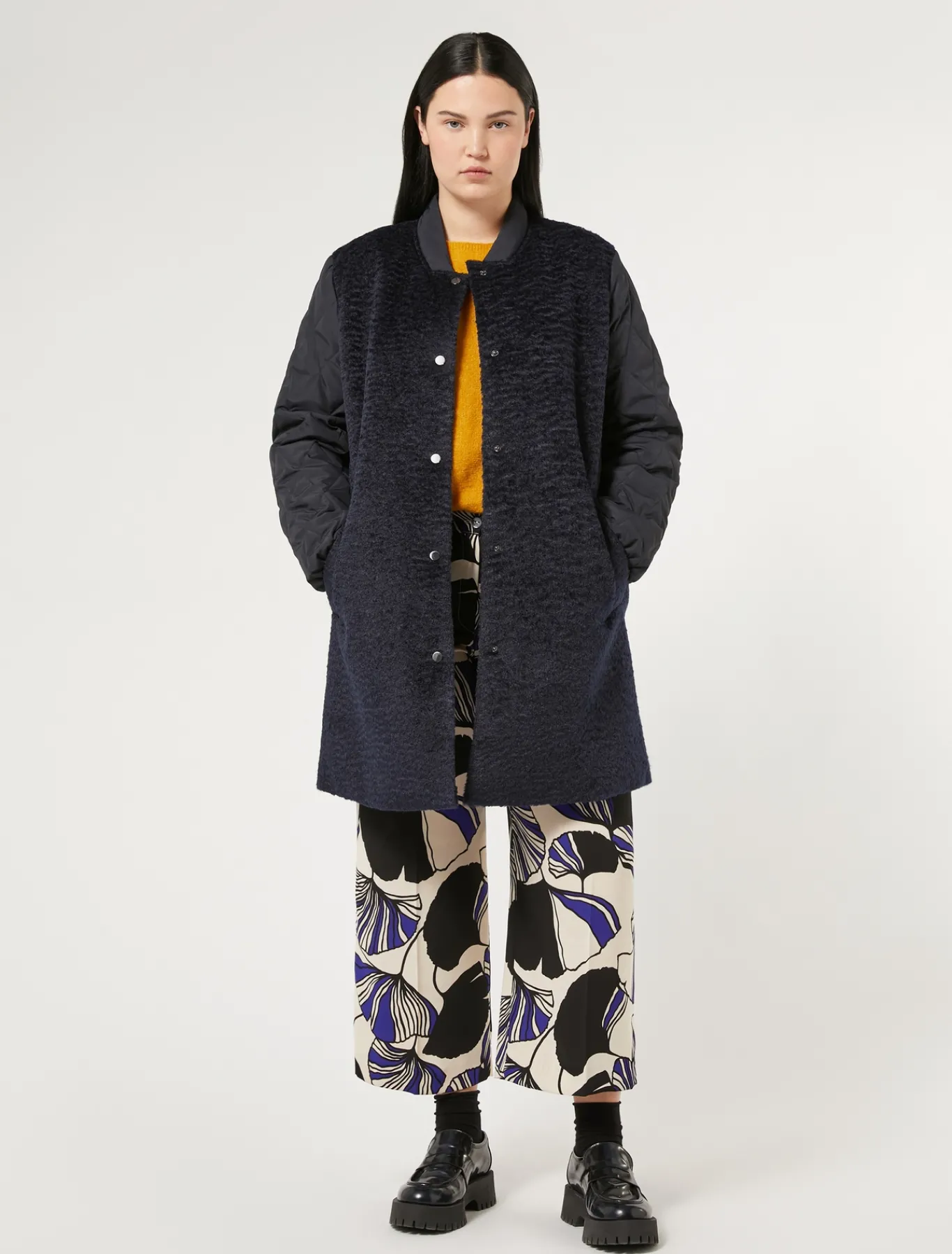 Marina Rinaldi Veste en jersey et toile déperlante BLEUMARINE New