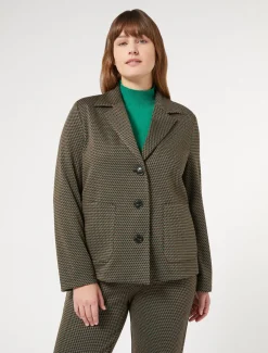 Marina Rinaldi Veste en jersey jacquard CAFE Sale