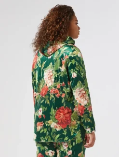 Marina Rinaldi Veste en jersey velours VERT Fashion