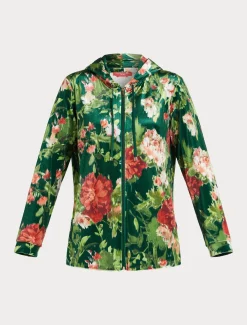 Marina Rinaldi Veste en jersey velours VERT Fashion