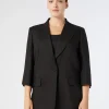 Marina Rinaldi Veste en lin NOIR Outlet