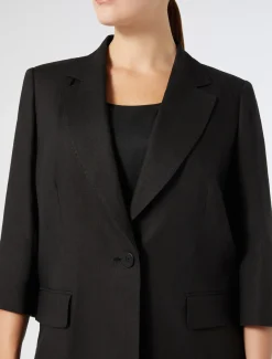 Marina Rinaldi Veste en lin NOIR Outlet