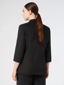 Marina Rinaldi Veste en lin NOIR Outlet