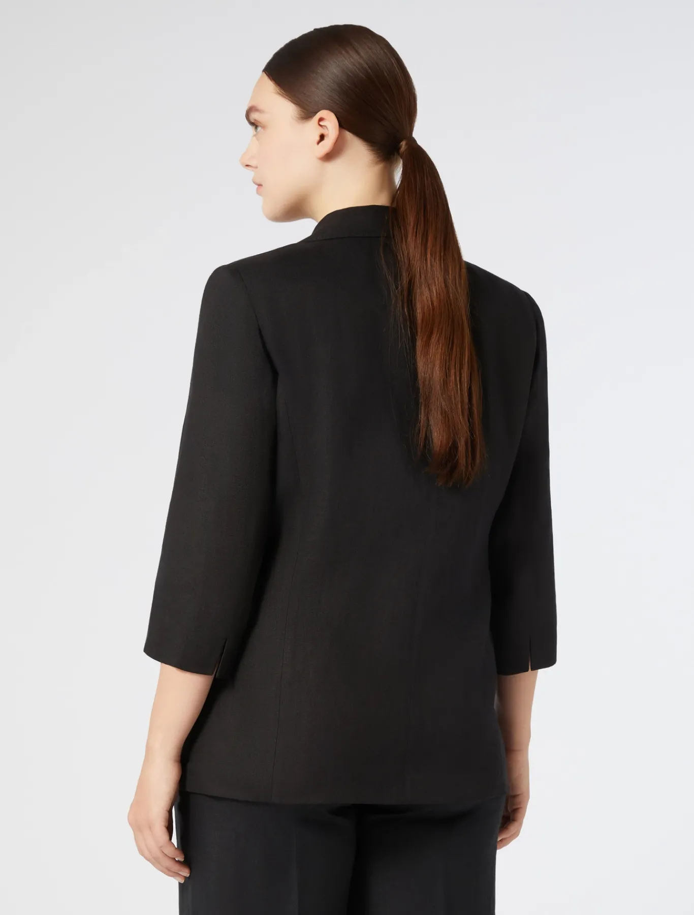 Marina Rinaldi Veste en lin NOIR Outlet