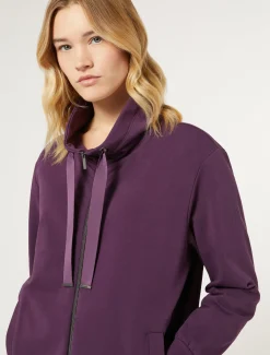 Marina Rinaldi Veste en molleton de coton VIOLET Discount