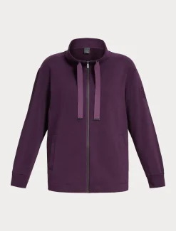 Marina Rinaldi Veste en molleton de coton VIOLET Discount