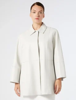 Marina Rinaldi Veste en nappa IVOIRE Discount