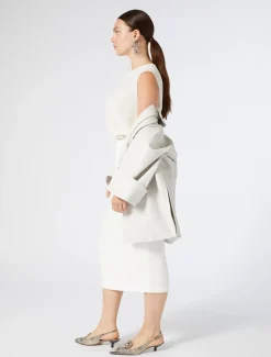 Marina Rinaldi Veste en nappa IVOIRE Discount