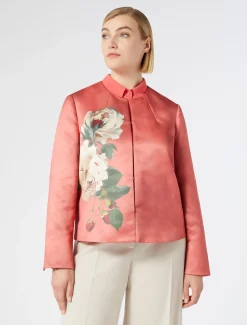 Marina Rinaldi Veste en satin duchesse CORAIL New