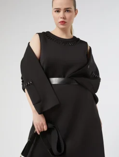 Marina Rinaldi Veste en scuba avec broderies NOIR Clearance