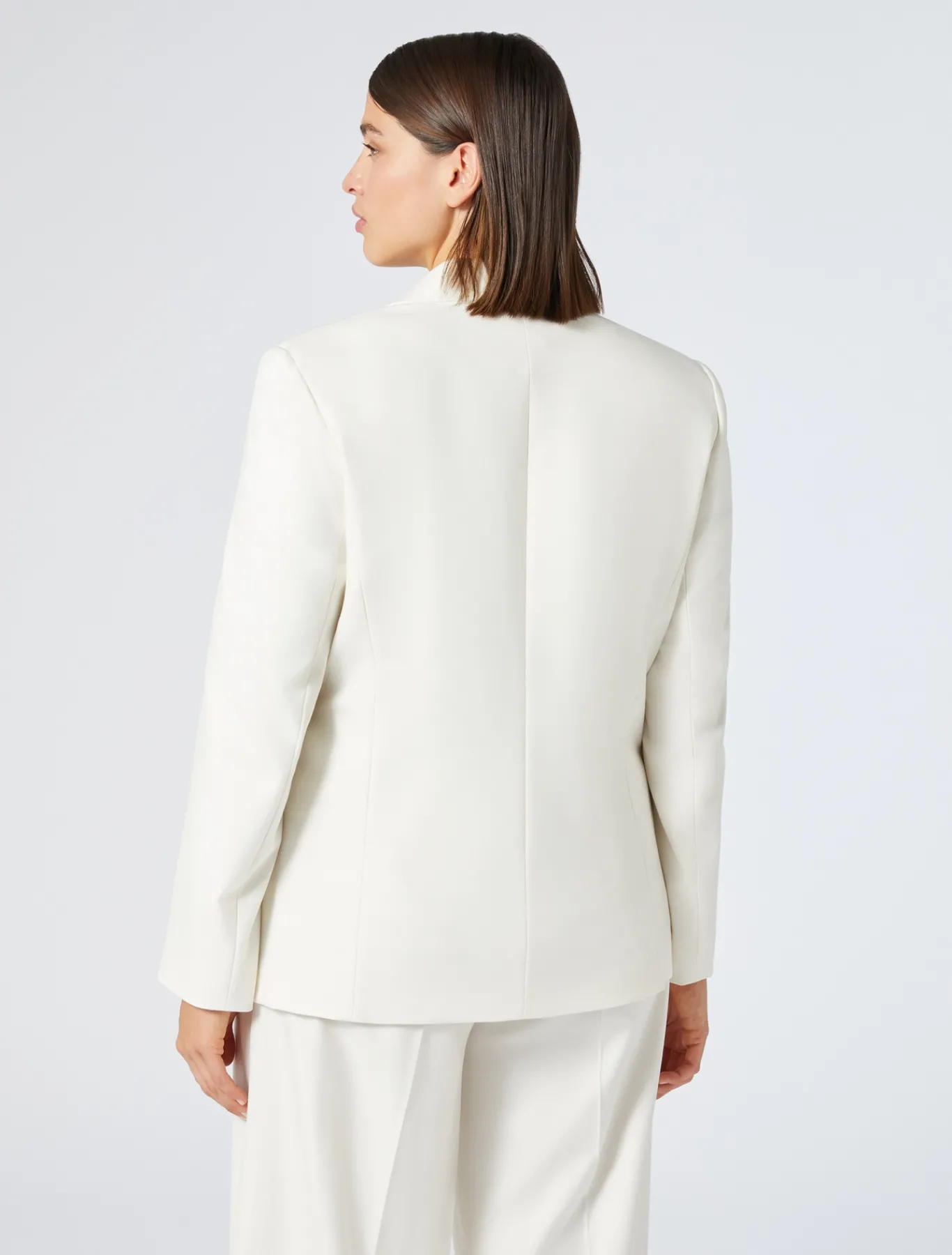 Marina Rinaldi Veste en sergé de viscose mélangée IVOIRE Fashion