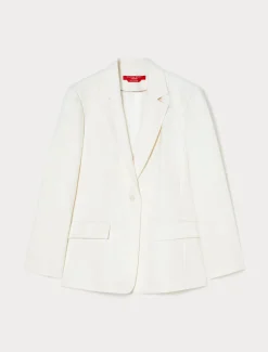 Marina Rinaldi Veste en sergé de viscose mélangée IVOIRE Fashion