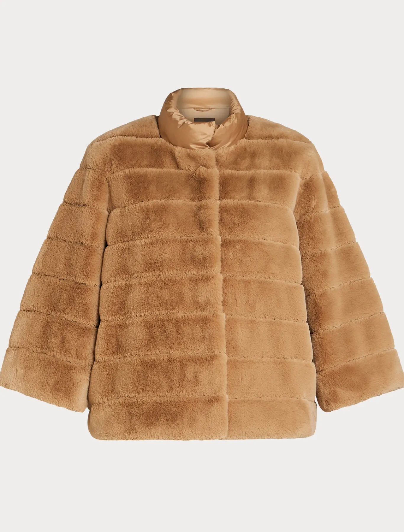 Marina Rinaldi Veste en tissu effet fourrure et toile de nylon POILDECHAMEAU Sale