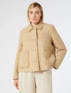 Marina Rinaldi Veste en tissu mouliné BEIGE Fashion