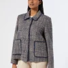 Marina Rinaldi Veste en tissu mouliné BLEUNUIT Hot