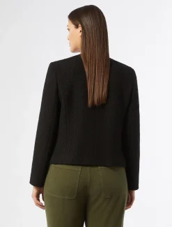 Marina Rinaldi Veste en tissu mouliné NOIR Clearance