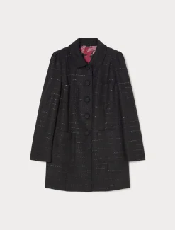 Marina Rinaldi Veste en tissu mouliné NOIR Best