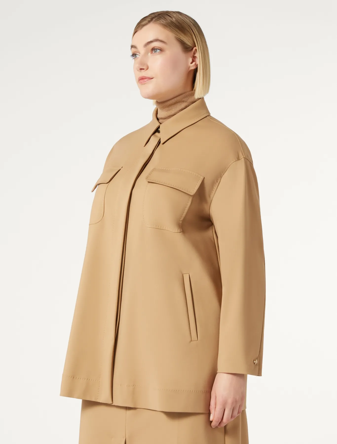 Marina Rinaldi Veste en toile de coton mélangé OR Best