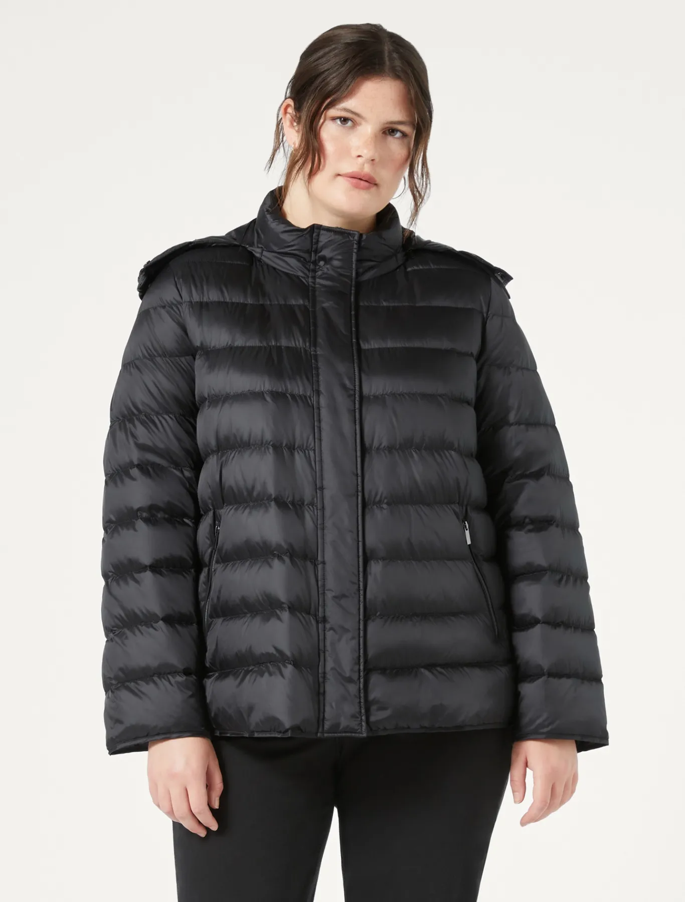 Marina Rinaldi Veste en toile de nylon déperlante NOIR Fashion