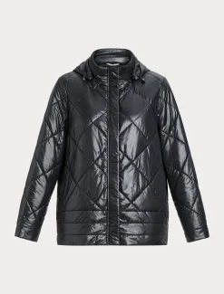 Marina Rinaldi Veste en toile technique imperméable NOIR Hot