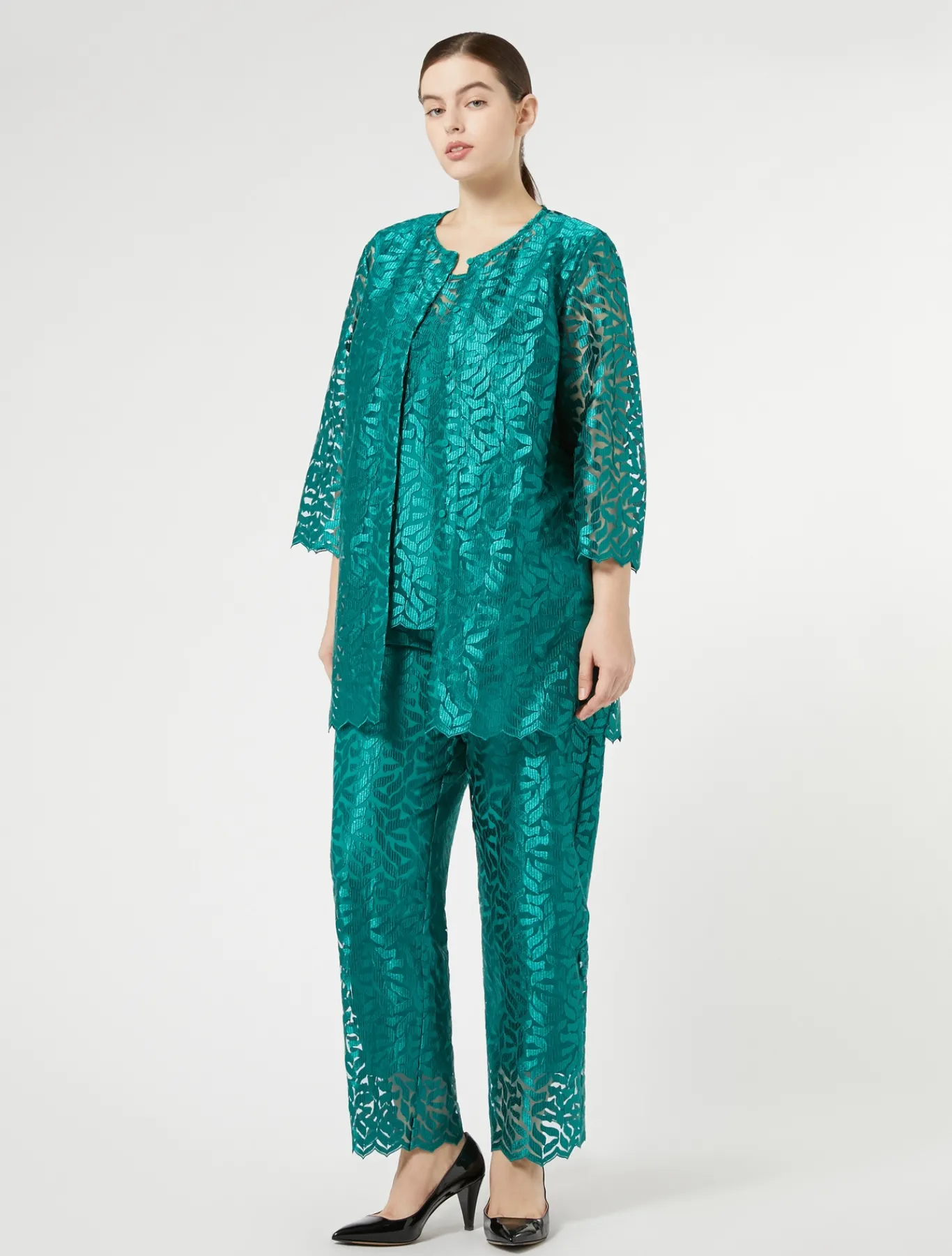 Marina Rinaldi Veste en tulle brodé JADE Discount