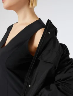 Marina Rinaldi Veste imperméable en toile de nylon NOIR Hot