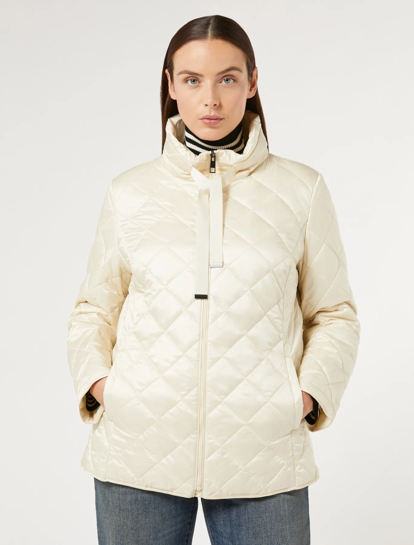 Marina Rinaldi Veste rembourrée en toile irisée JAUNECLAIR Sale