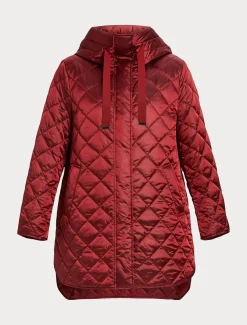 Marina Rinaldi Veste rembourrée en toile irisée ROUGE Best