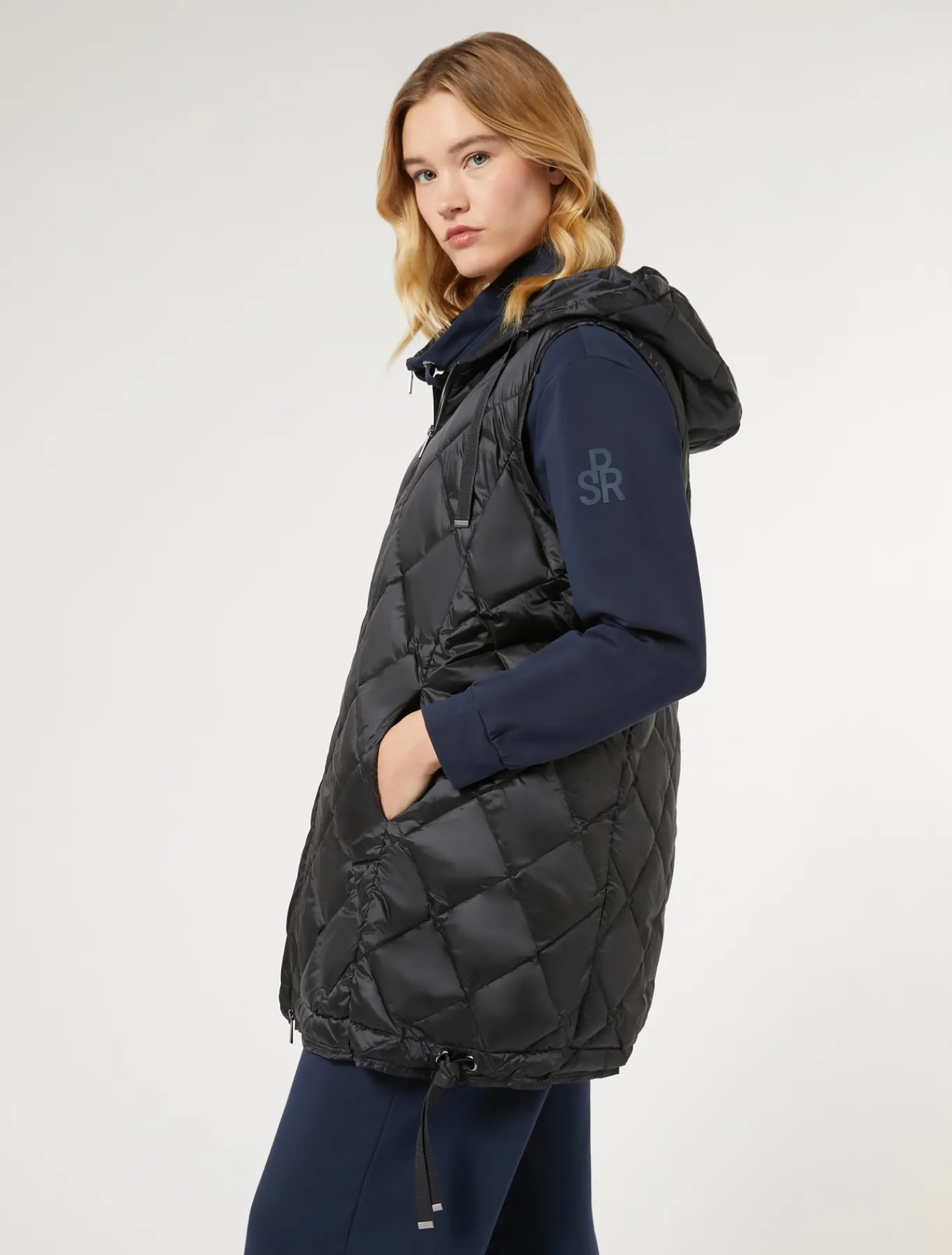 Marina Rinaldi Veste sans manches en tissu technique BLEUMARINE Fashion
